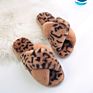 Fluffy Slippers Women Indoor Shoes Ladies Cross Leopard Print Fur Slippers Female Home Fur Slides Faux Fur Slipper