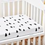 Guava Lotus Travel Crib Fitted Sheet with Name Grow Wild Crib Sheet Cotton Standard Crib Toddler Sheets