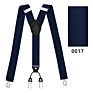 Kaidvll Pattern Design Y Back Adjustable Clip Promotional Leather Suspenders