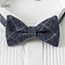 Last Design Mens Tuxedo Wool Bow Ties for Men Handmade