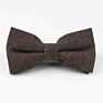 Mens Cotton Wool Formal Clothing Bow Ties Man Wedding Geometric Dot Neck Bowties Bowknot Gravatas Dark Color Bowtie Butterfly