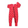 Newborn Cotton Print Long Sleeve Zipper Style Baby Kids Stripe Cheetah Leaf Print Autumn Zip up Bodysuits Sleeper Romper