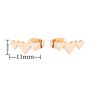 Personality Simple Animal Bird Earrings for Girls Ladies Simple Stainless Steel Stud Earrings Jewelry