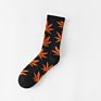 Professional Colorful Tube Sports Socks Bamboo Maple Leaf Socks Design Hemp Weed Leaf Socks