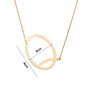Shangjie Kalung Stylish Long Gold Plated Necklace Hip Hop Large Letter Necklace Stainless Steel Initial Necklace