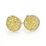 Silver Plating Stud Resin Druzy Drusy Earrings 12Mm Resin Cabochon Earrings for Women Jewelry Gift