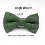 Single Deck Men Women Solid Color Bowknot Lovely Knit Bowtie Adjustable Neckwear Designer Knitting Butterfly Bow Tie