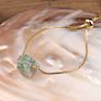 Single Stone Gold Chain Adjustable Crystal Bracelets Natural Nugget Quartz Crystal Simple Bracelet