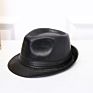 Style Woollen Hat Big Brim Buckle and British Pu Leather Belt Fedora Hat for Ladies