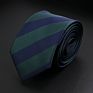 Stylish Men's Stripe Necktie College Style Red Navy Blue Green Multi-Color Twill Cosplay Party Business Wedding Neck Ties