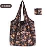 Sublimation Recycled Tote Ecobag 190T Foldable Shopping Bag Reusable Tote Nylon Waterproof Grocery Rip Stop Polyester Bag