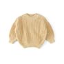 Toddlers Kids Knit Plain Pullover Long Sleeve Organic Oversized Baby Sweater Top
