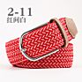 Unisex Multiple Option Stretch Belt Braided Elastic Stretch Fabric Belt Casual Weave Canvas Woven Belt