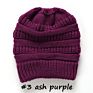 Women Style Design Acrylic Multifunction Messy Bun Ponytail Beanie Hat with Hole