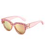 Yiding Squared Uv 400 Protection Rhinestone Oversized Shades Diamond Sunglasses Women Sun Glasses Shades with Rhinestones