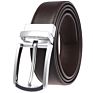 Zk707-3 Zinc Alloy Pin Buckle Genuine Leather Belt for Men