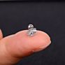 1Pcs 20G Stainless Steel Small Barbell Tiny Stud Earring Women Helix Cartilage Lobe Screw Piercing Cool Waterproof Girl Studs