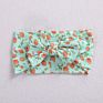Baby Fruit Prints Soft Nylon Headbands Floral Bows Wide Turban Head Wraps Children Girls Hair Accessories