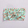 Baby Fruit Prints Soft Nylon Headbands Floral Bows Wide Turban Head Wraps Children Girls Hair Accessories