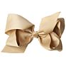 Big 6" Hair_Bows Clips Solid Color Grosgrain Ribbon Larger Hair Bows Alligator Clips Hair Accessories for Baby Girls Infants