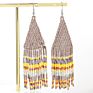 Colorful Handmade Seed Beads Earrings Boho Tassel Long Earrings for Women Jewelry