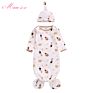 Cotton Jersey Newborn Sleeping Bag 0-6M Baby Safe Sleep Sack Knotted Baby Gown Unisex Newborn Baby Sleeping Bag