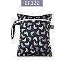 Elinfant Eco-Friendly Portable Waterproof Snack Bag Reusable Baby Diaper Bag 18 X 25Cm