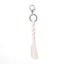 Goods Handmade Bag Accessories Rope Tassels Cotton Thread Weave Boho Macrame Keychain