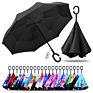 Innovated C Handle Reserve Double Layer Umbrella Double Ribs Umbrella