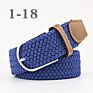 Leisure 25 Solid Color Pin Buckle Elastic Stretch Braided Waist Belts