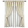 Living Room Ready Made American Style Luxury Hotel Jacquard Valance Curtain Design Home Curtain for Windows