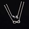 Love 26 Letter Alloy Anklets Multilayer 2Pcs/Set Ornaments Personality Heart Chain Infinity Anklet