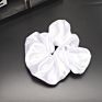 Lovely Silk Hair Scrunchies Fabric Hair Accessories Solid Color Rubber Band Satin Hair Scrunchies