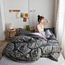 Luxury Simple Quilt Cover Bedding Set 100% Cotton Twill Small Fresh Double Bed 4 Pcs Bed Sheet Set