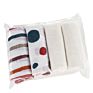 Muslin Blanket Happyflute 4Pcs/Pack Muslin Baby Bibs Cotton 2 Layer Burp Cloth Cute Scarf 60*60Cm