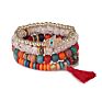 Natural Stones Bracelet for Women Tassel Charm Set Lady Jewelry Boho Bracelet