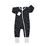 Newborn Cotton Print Long Sleeve Zipper Style Baby Kids Stripe Cheetah Leaf Print Autumn Zip up Bodysuits Sleeper Romper