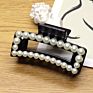 Pearl Plastic Elegant Clamp Korean Hair Claw Clip