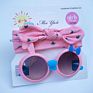 Pretty Children Hair Accessories Set Baby Girl Sunglasses and Headband Sets Cute Bow Hairband for Girl
