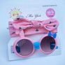 Pretty Children Hair Accessories Set Baby Girl Sunglasses and Headband Sets Cute Bow Hairband for Girl