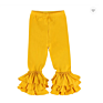 Solid Color Candy Colors Leggings Soft Cotton Girls Baby Icing Ruffle Pants Baby Clothes Pants