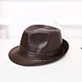 Style Woollen Hat Big Brim Buckle and British Pu Leather Belt Fedora Hat for Ladies