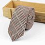 Tie Vintage Wool Ties Men's Thick Necktie Striped Solid Viscose Cravate