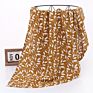 100% Cotton Muslin Swaddle Blanket Tassel 120*110 Cm Wrap Towel for Baby