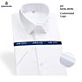 25 Short Sleeve Options 100% Cotton Rts Men's Business Formal Shirt Non Iron Dress Shirt for Men