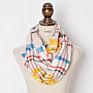 72 Colors Chic Knit Acrylic Women Tartan Plaid Infinity Scarf Bandana Grid Check Red Buffalo Plaid Snood Wraps