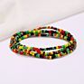 African Ghana Bohemian Multi Layer Belly Chain Set Colored Seed Bead Waist Beads
