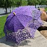 Ameliebridal Victorian Party Gifts Birthday Shower Handmade Wedding Decoration Bride Lace Umbrella Battenburg Lace Parasol