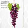 Artificial Grape Bunch Fake Grapes Vine Plastic Raisins Leaf Rattan Fruit Props Indoor Ceiling Decor Grape Leaves Artificial