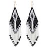 Colorful Handmade Seed Beads Earrings Boho Tassel Long Earrings for Women Jewelry